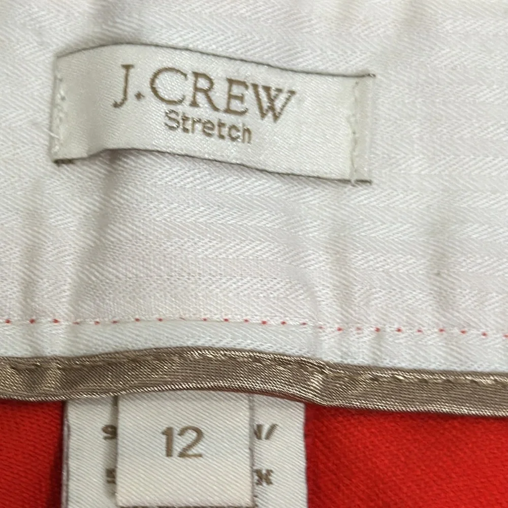 J crew stretch Minnie red pants size 12 holday  Valentine's  Christmas